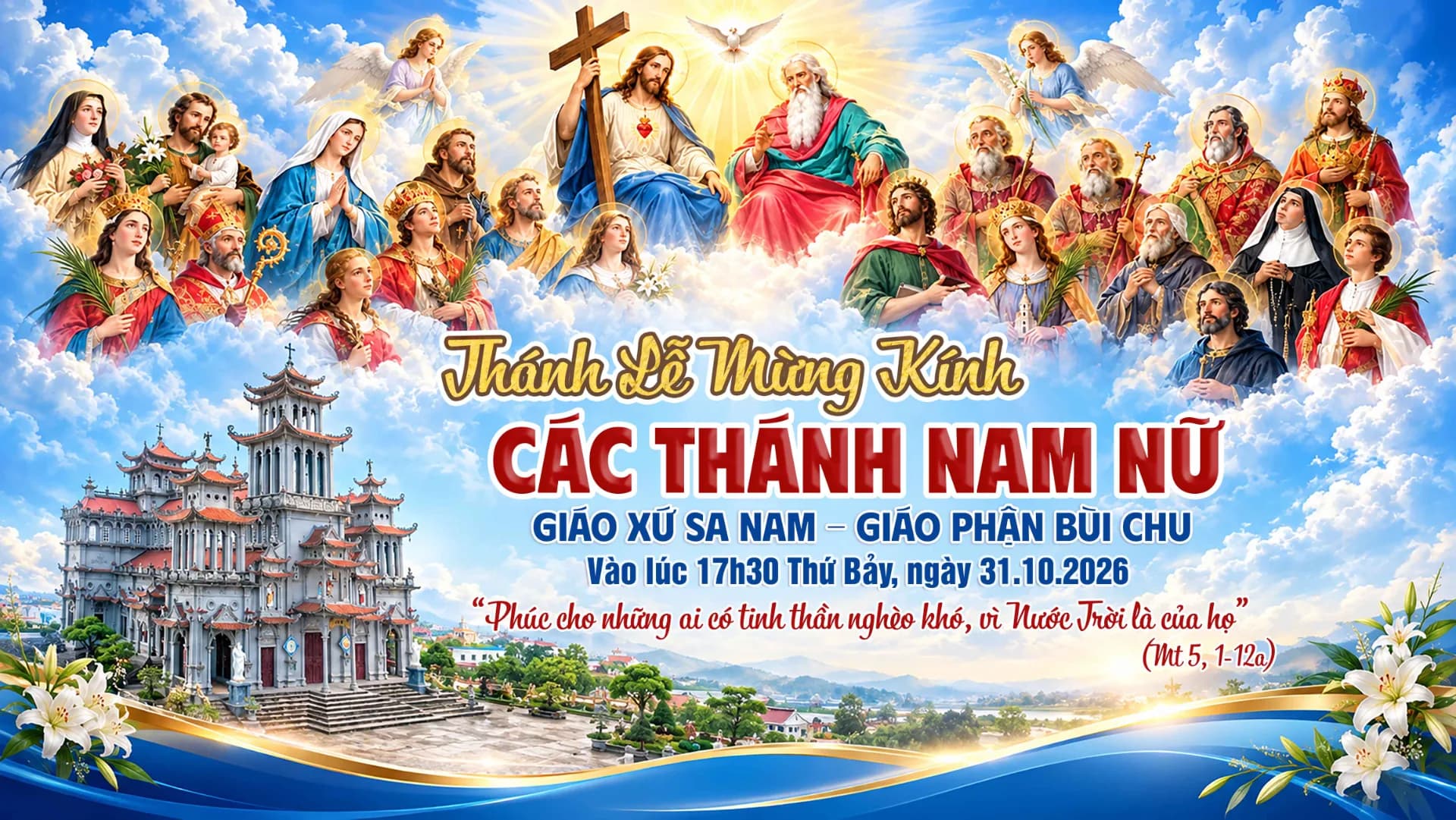Thánh Lễ Mừng Kính Các Thánh Nam Nữ - Giáo Xứ Sa Nam - Giáo Phận Bùi Chu - Năm 2026